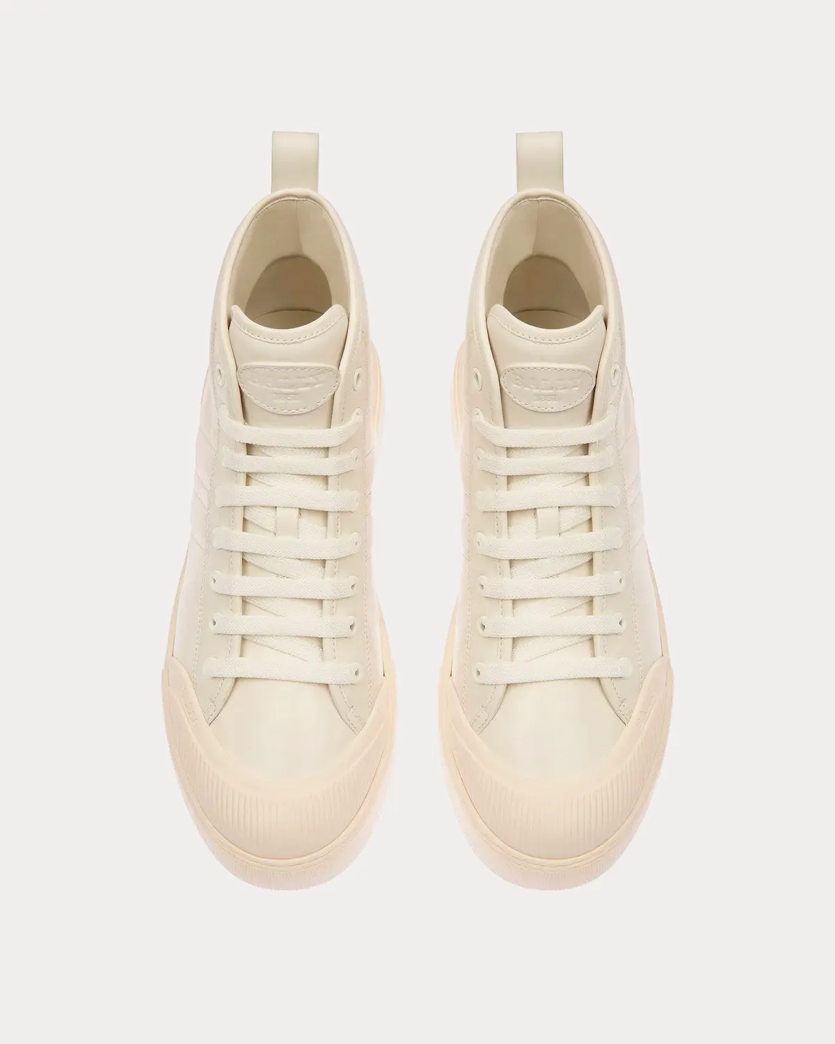 Maren Leather White High Top Sneakers