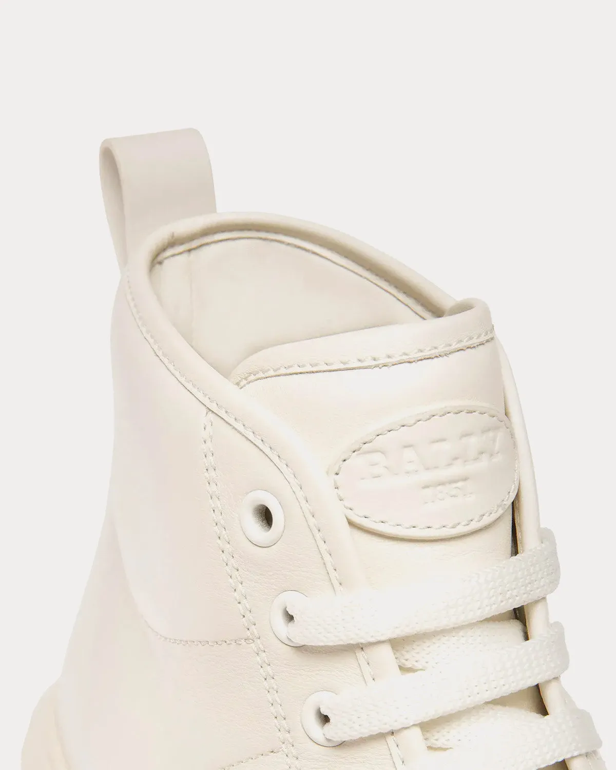 Maren Leather White High Top Sneakers