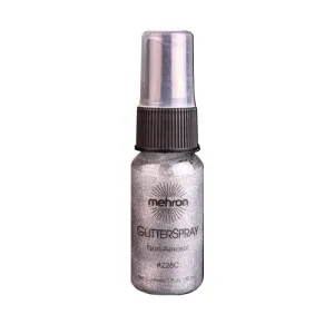 Mehron Makeup Hair and Body GlitterSpray (1 oz) (Silver)