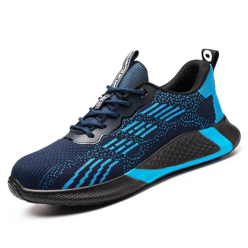 Men Work Safety Shoes Anti-puncture Sneakers Lightweight Construction Indestructible Steel Toe Cap Shoes Boots Male Footwear