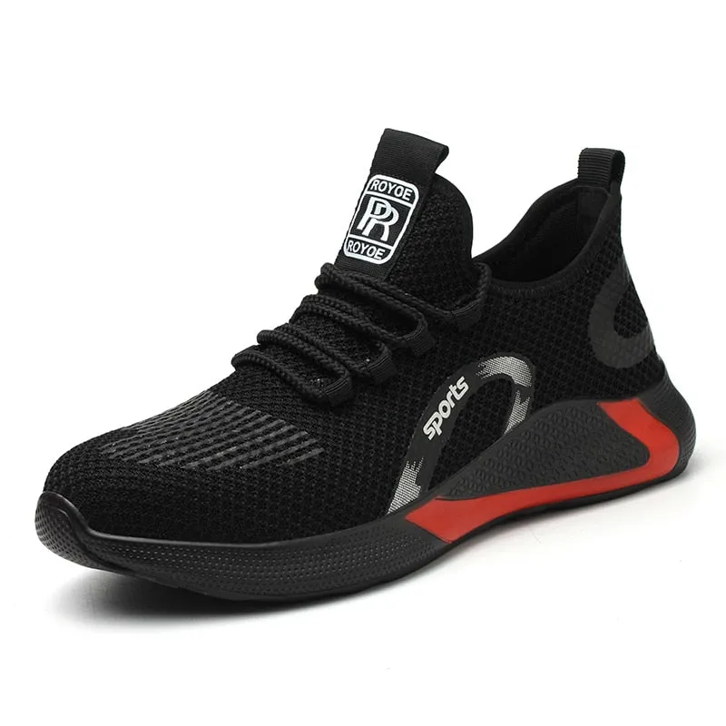 Men Work Safety Shoes Anti-puncture Sneakers Lightweight Construction Indestructible Steel Toe Cap Shoes Boots Male Footwear