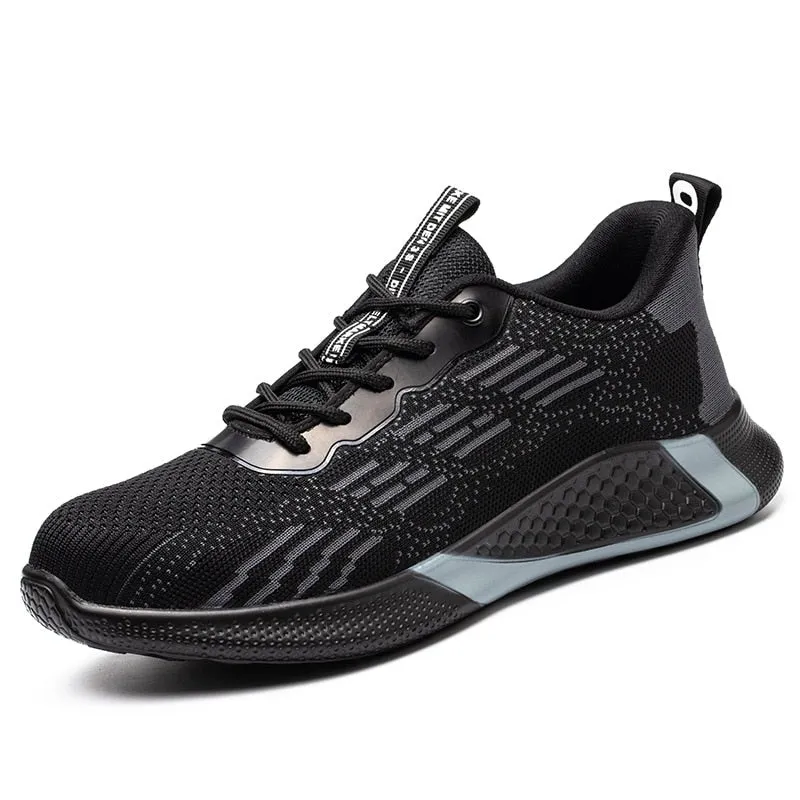 Men Work Safety Shoes Anti-puncture Sneakers Lightweight Construction Indestructible Steel Toe Cap Shoes Boots Male Footwear