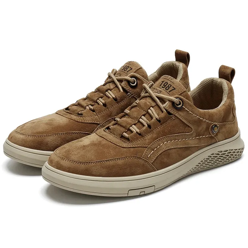 Men's Casual Shoes MCSM02 Soft Sole Solid Color Running Sneakers