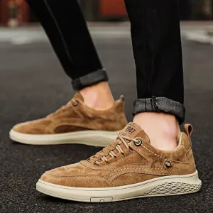 Men's Casual Shoes MCSM02 Soft Sole Solid Color Running Sneakers