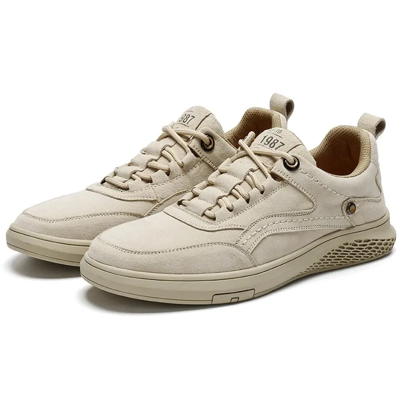 Men's Casual Shoes MCSM02 Soft Sole Solid Color Running Sneakers