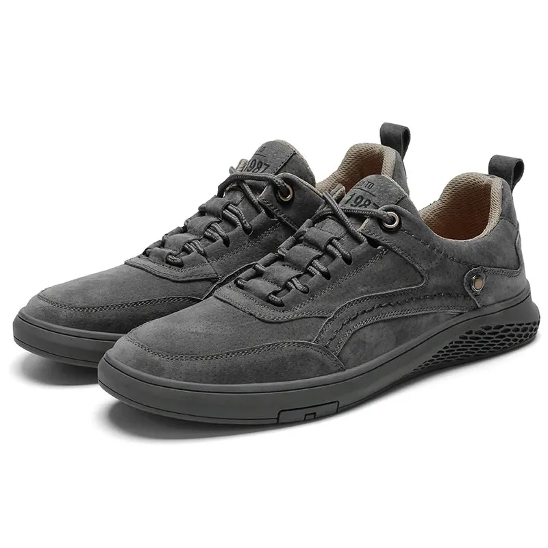 Men's Casual Shoes MCSM02 Soft Sole Solid Color Running Sneakers