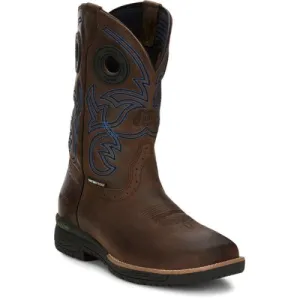Men's Justin 11" NiTread Waterproof Square EH Composite Toe - Toffee Brown - CR3204 EH