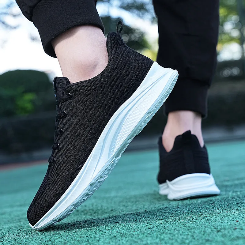 Men's Running Shoes -Non-slip Lightweight Lace Up Sneakers