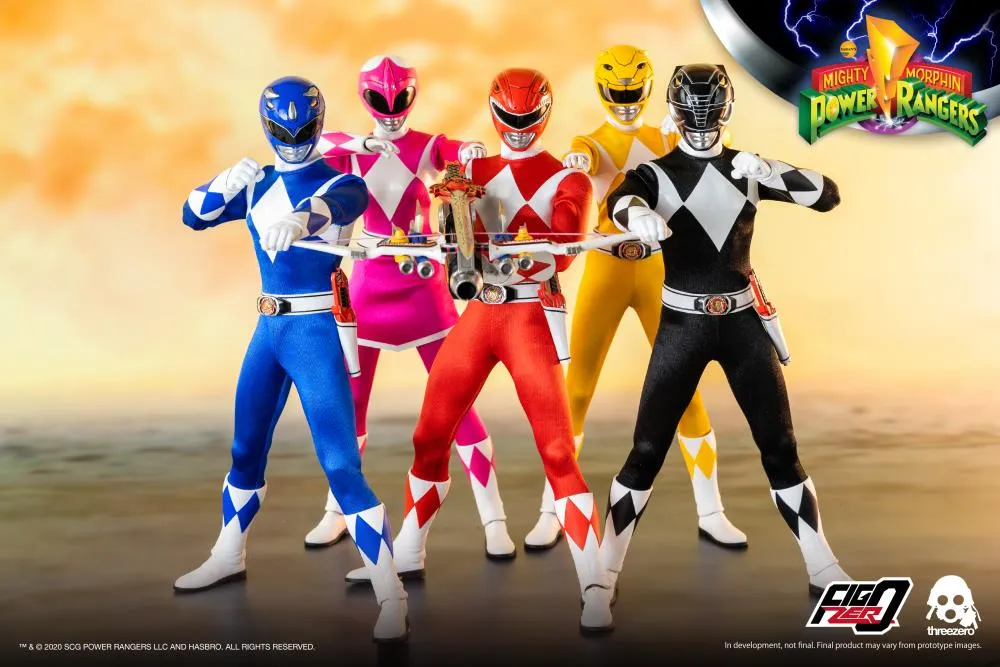 Mighty Morphin Power Rangers FigZero Core Rangers & Green Ranger 1/6 Scale Figure 6-Pack