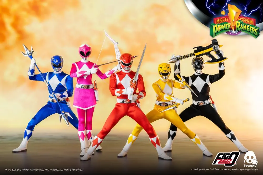 Mighty Morphin Power Rangers FigZero Core Rangers & Green Ranger 1/6 Scale Figure 6-Pack