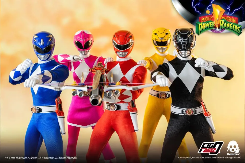 Mighty Morphin Power Rangers FigZero Core Rangers & Green Ranger 1/6 Scale Figure 6-Pack
