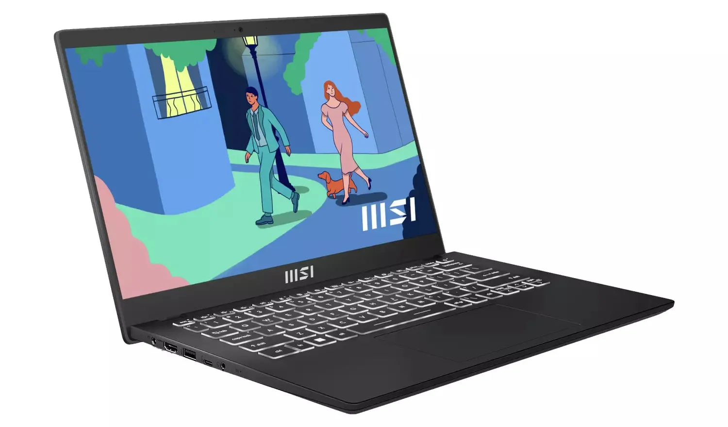 MSI Laptop Modern 14 - 12th Generation Core i3 8GB RAM 512GB SSD Backlit Keyboard Windows 11 Home 14" FHD Screen