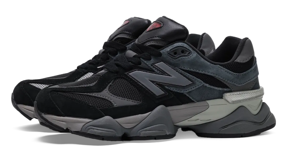 New Balance black 9060 Suede Sneakers