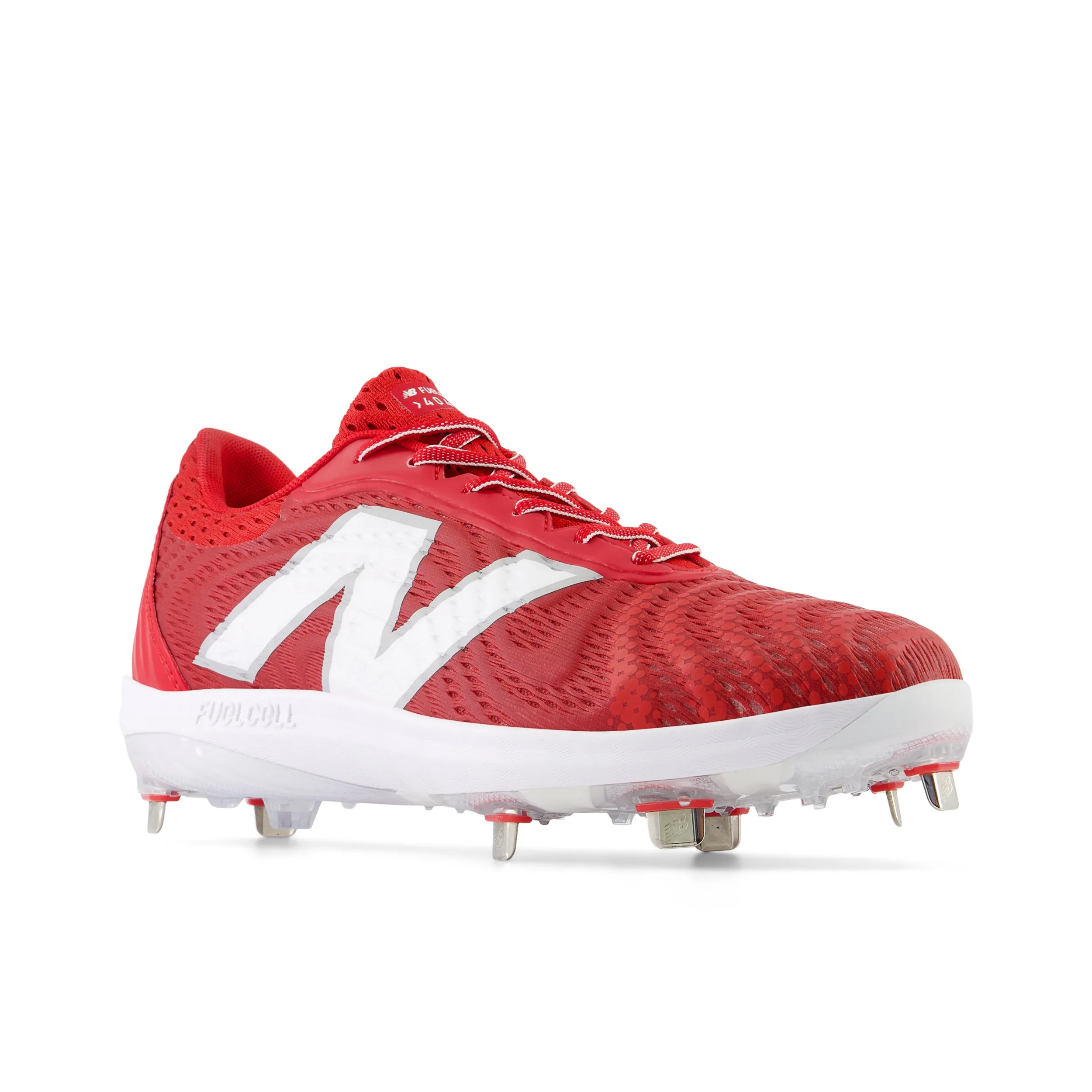 New Balance FuelCell 4040V7 Metal Cleats - Red