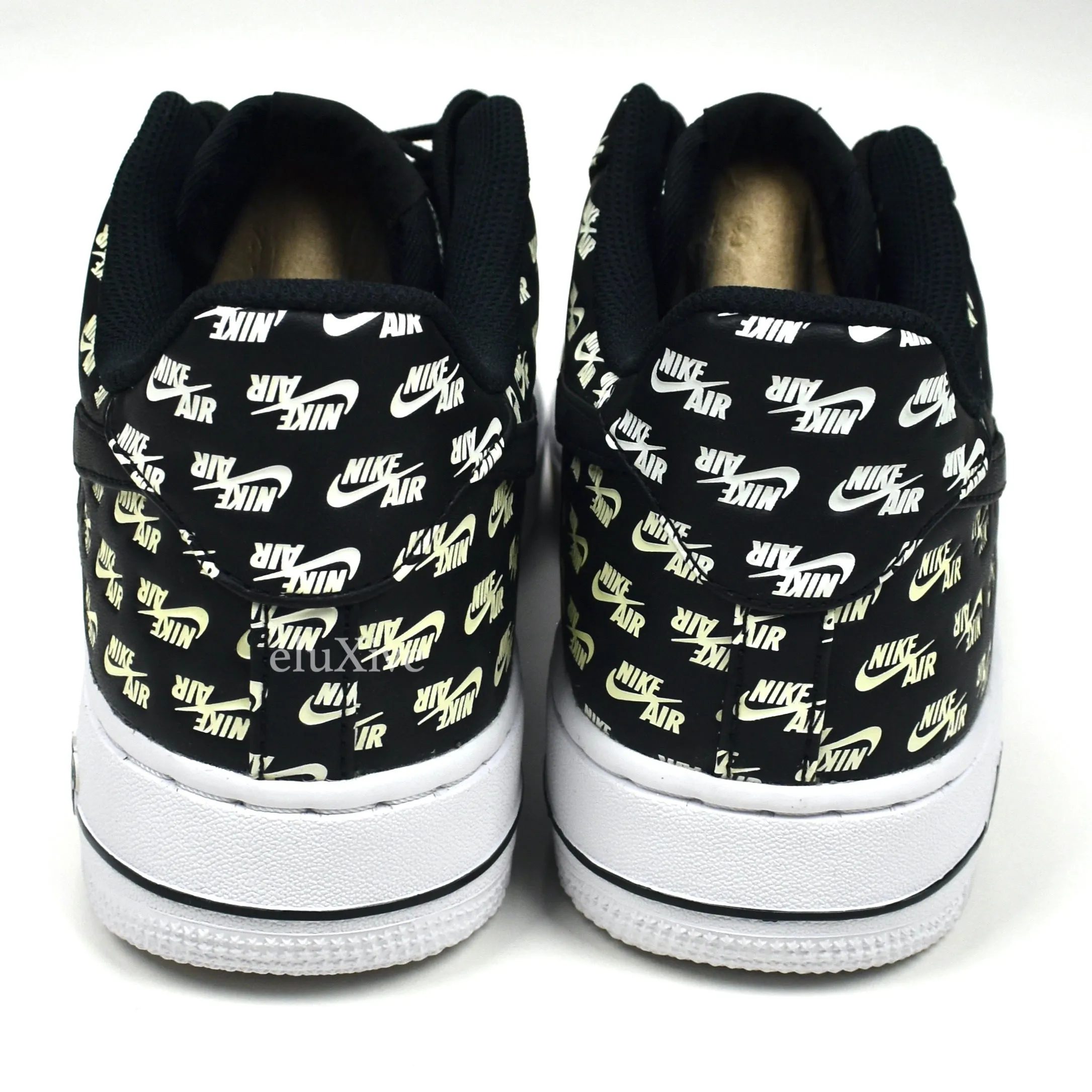 Nike - Air Force 1 '07 QS Allover Logo Print (Black)