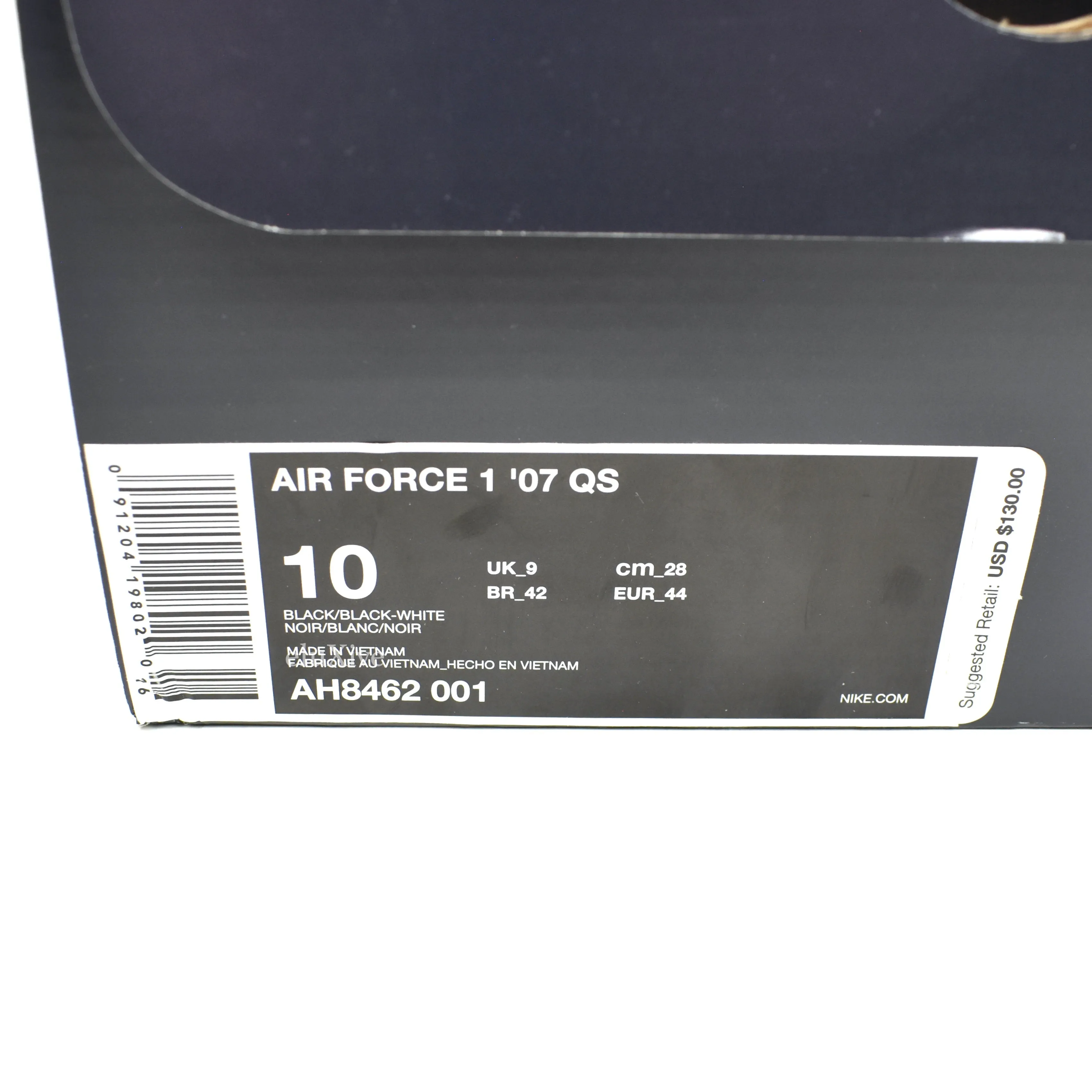 Nike - Air Force 1 '07 QS Allover Logo Print (Black)