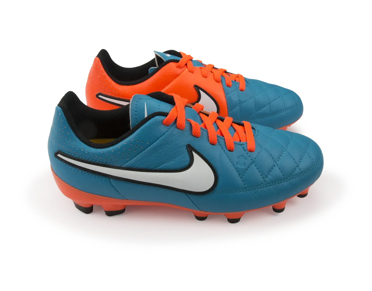Nike Kids Tiempo Genio Leather FG Neo Turquoise/White/Hyper Crimson