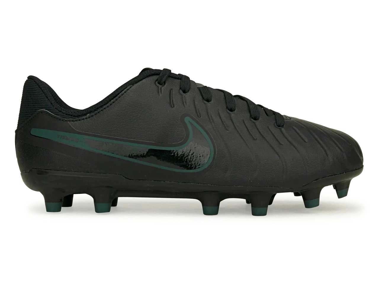 Nike Kids Tiempo Legend 10 Academy FG Black/Deep Jungle