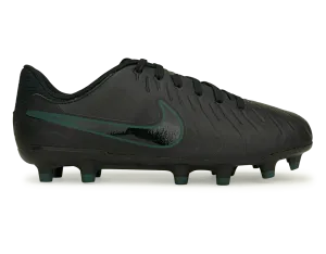 Nike Kids Tiempo Legend 10 Academy FG Black/Deep Jungle