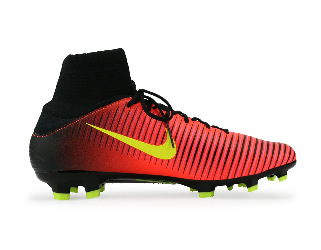Nike Men's Mercurial Veloce III DF FG Total Crimson/Volt Black/Pink Blast