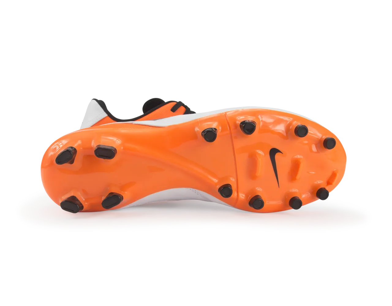 Nike Men's Tiempo Genio Leather FG White/Black/Total Orange