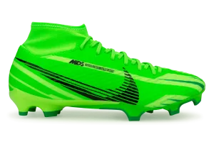 Nike Men's Zoom Mercurial Superfly 9 Academy MDS FG/MG Green Strike/Black