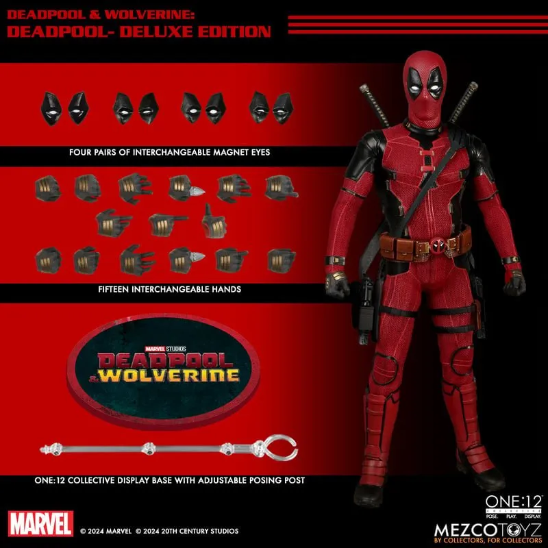 PRE-ORDER: Mezcotoyz Deadpool & Wolverine: Deadpool Deluxe Edition One:12 Collective Action Figure