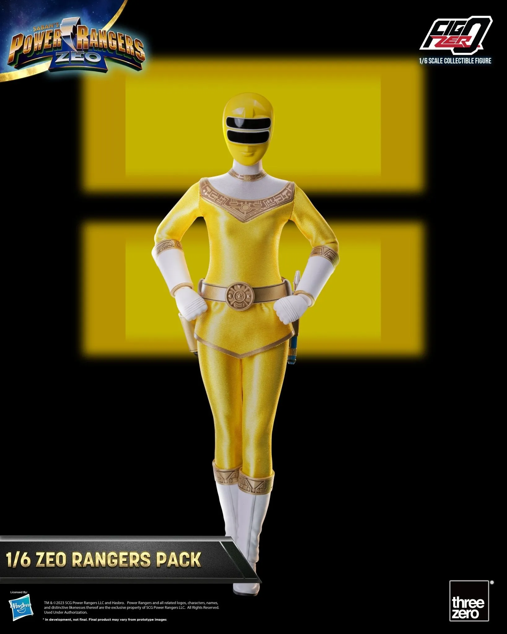 PRE-ORDER: Threezero Power Rangers Zeo FigZero Zeo Rangers Pack 1:6 Scale Figures