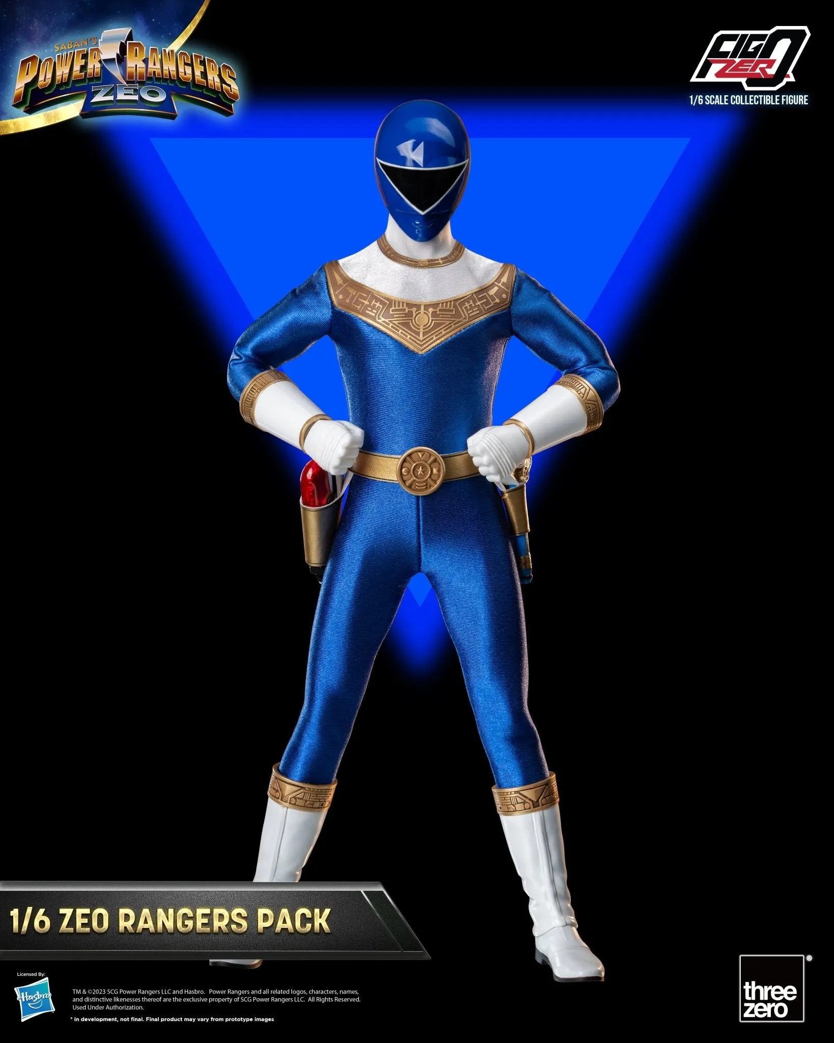 PRE-ORDER: Threezero Power Rangers Zeo FigZero Zeo Rangers Pack 1:6 Scale Figures