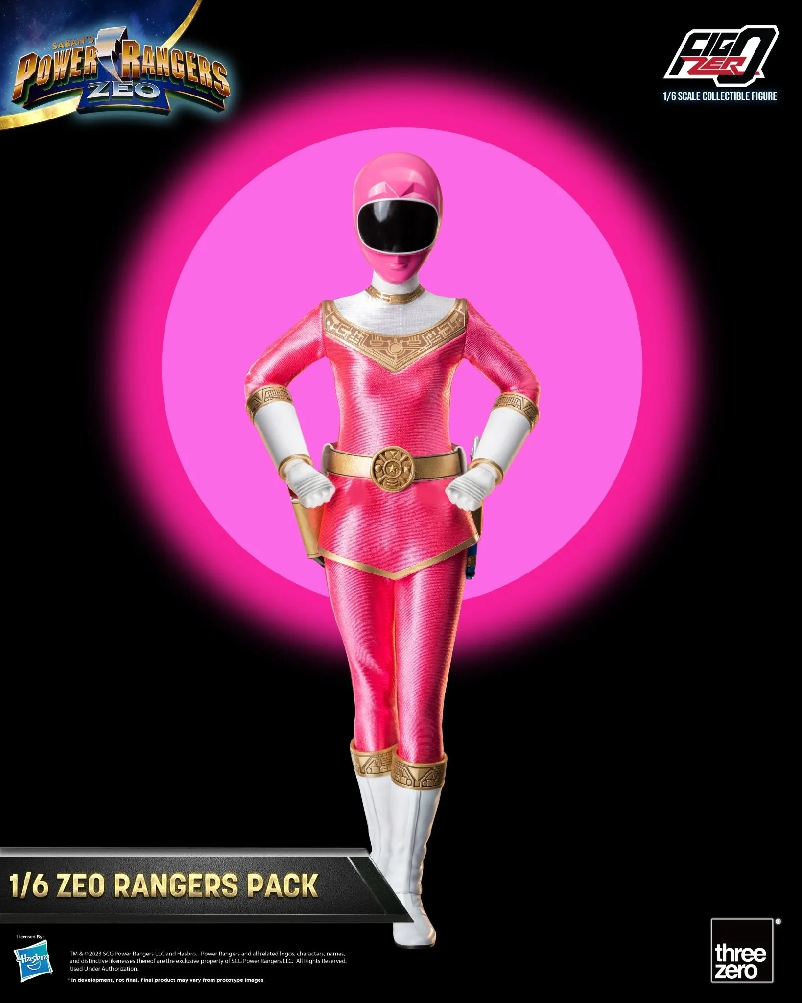 PRE-ORDER: Threezero Power Rangers Zeo FigZero Zeo Rangers Pack 1:6 Scale Figures