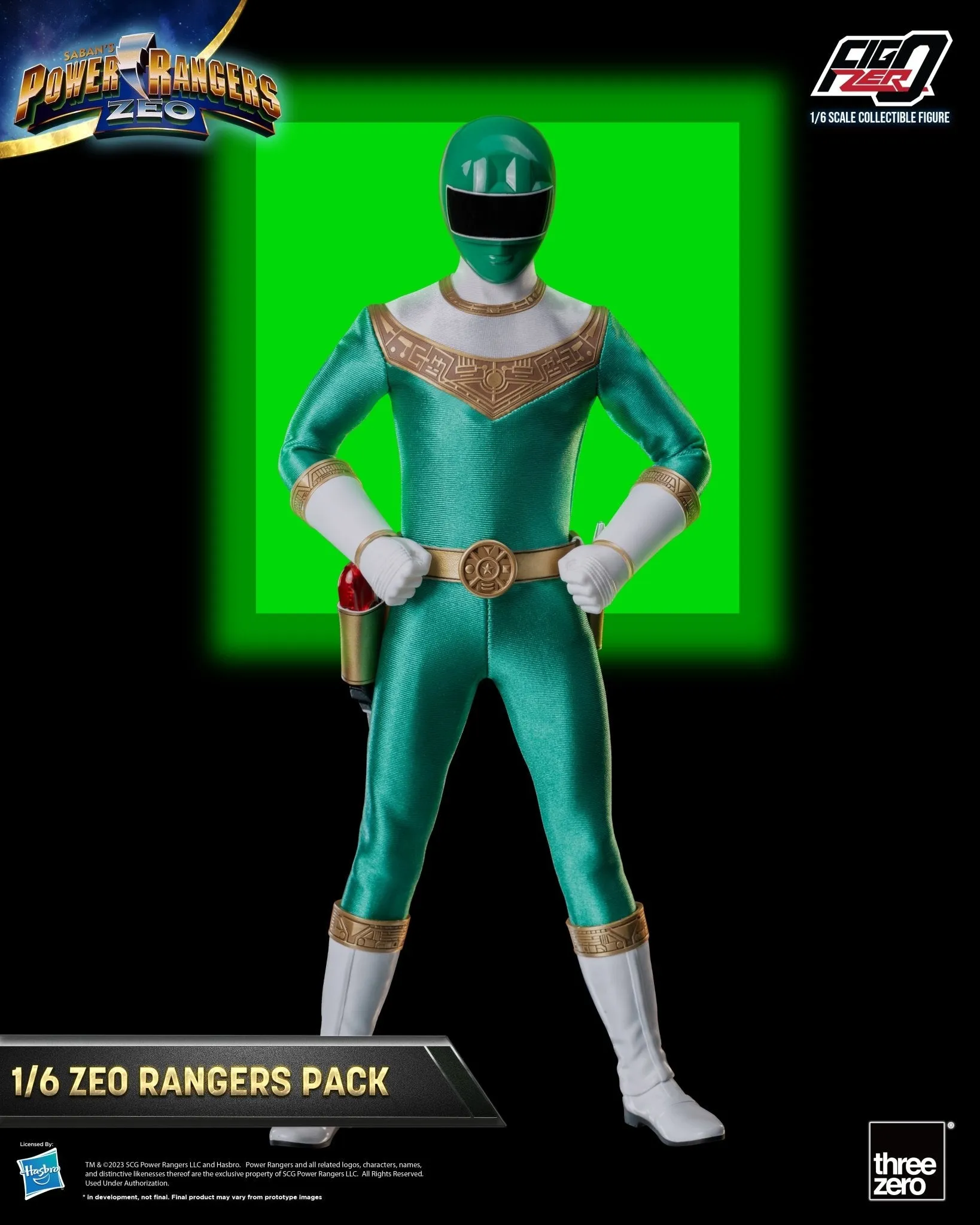 PRE-ORDER: Threezero Power Rangers Zeo FigZero Zeo Rangers Pack 1:6 Scale Figures