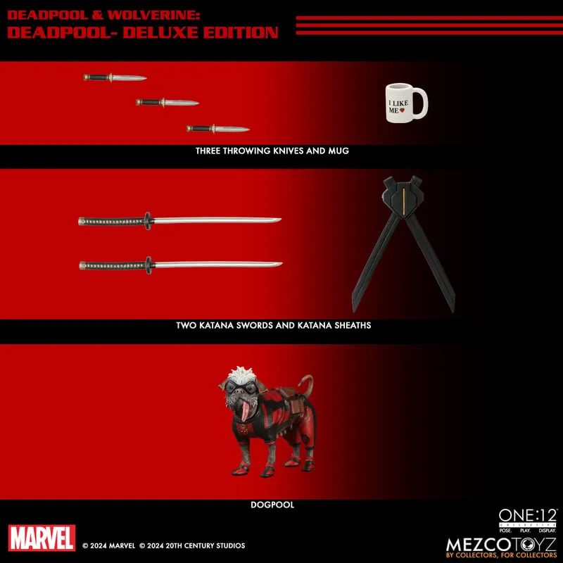 **Pre Order**Mezco One 12 Deadpool & Wolverine: Deadpool Action Figure