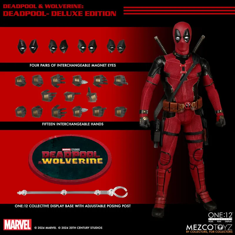 **Pre Order**Mezco One 12 Deadpool & Wolverine: Deadpool Action Figure