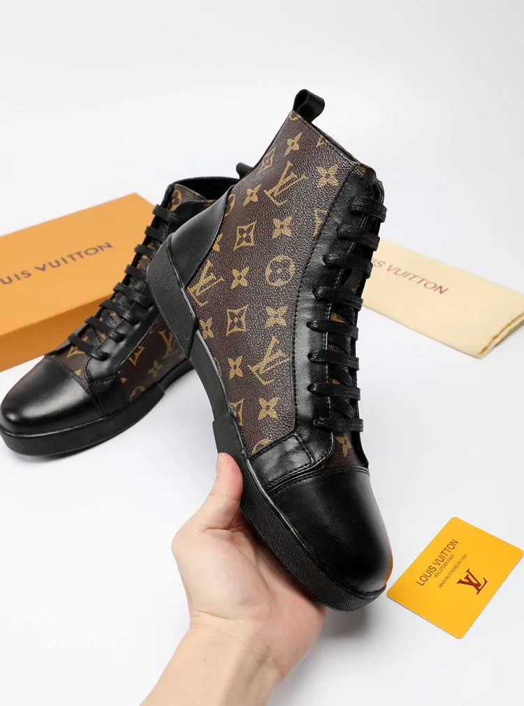 PT - LUV High BLnogram Brown Boot Sneaker