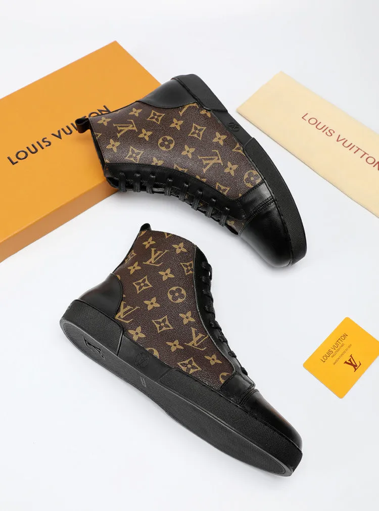 PT - LUV High BLnogram Brown Boot Sneaker