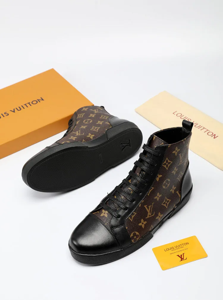 PT - LUV High BLnogram Brown Boot Sneaker