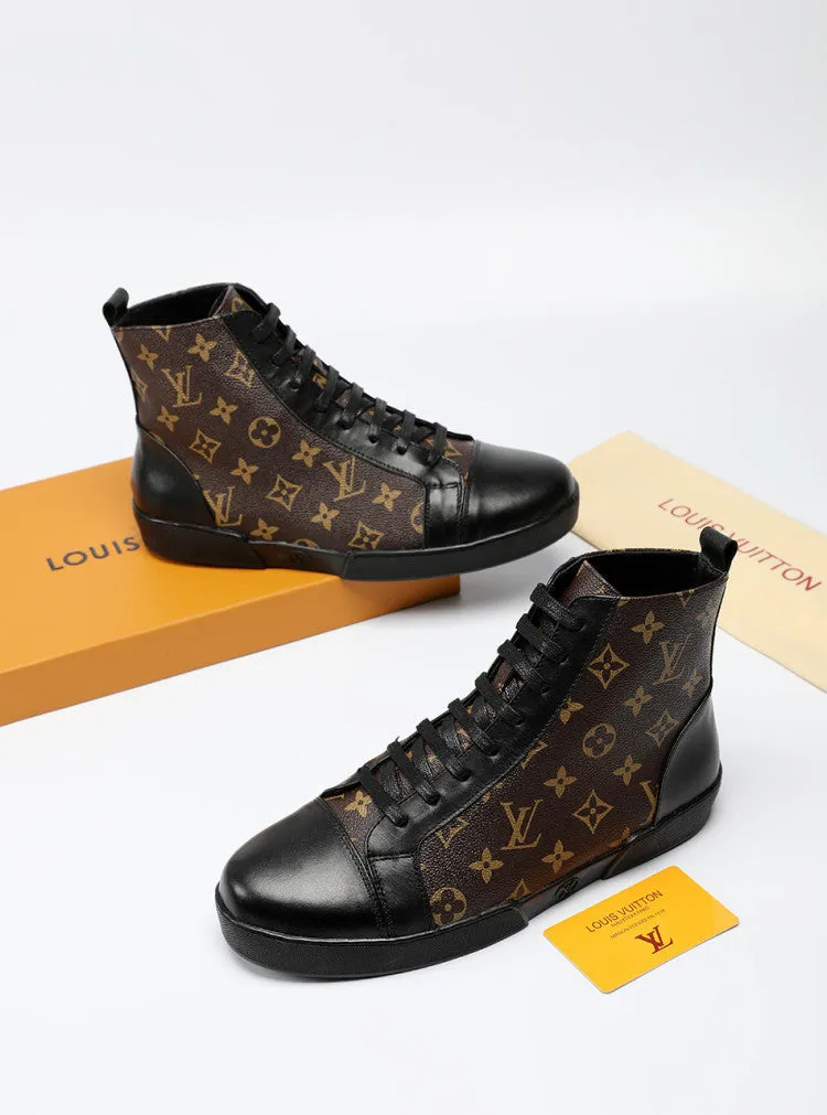 PT - LUV High BLnogram Brown Boot Sneaker