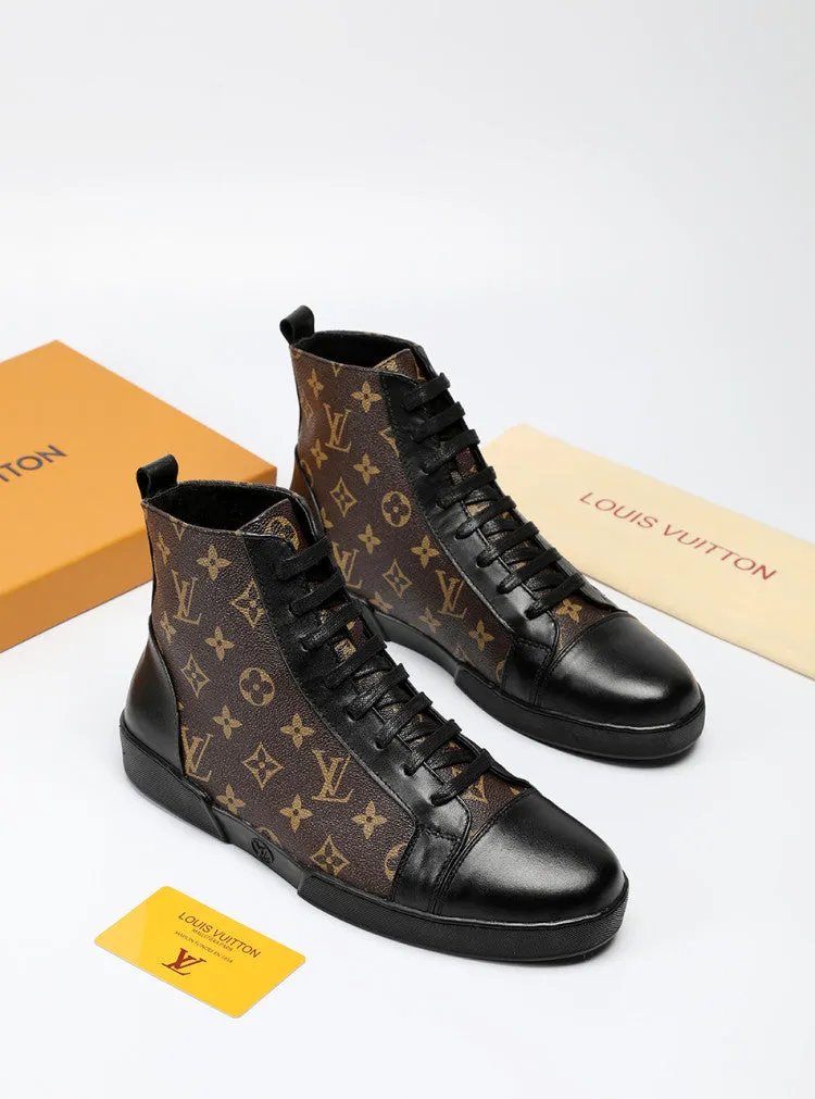 PT - LUV High BLnogram Brown Boot Sneaker