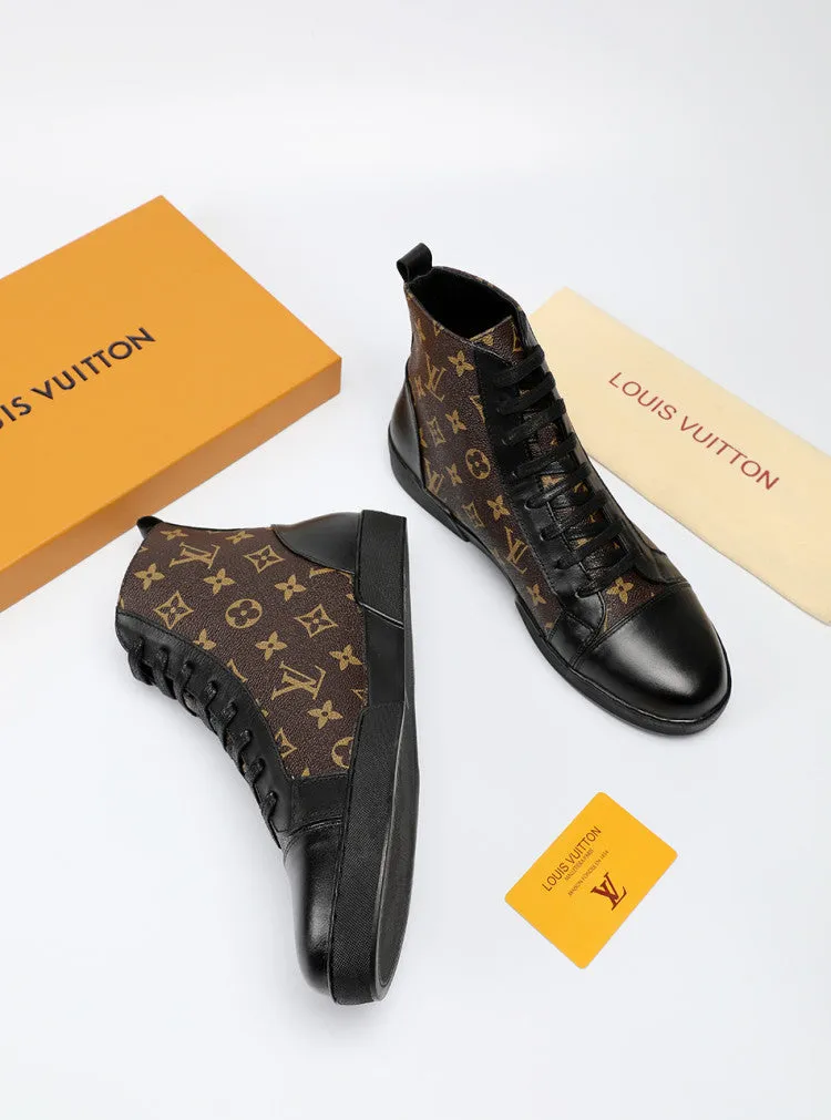 PT - LUV High BLnogram Brown Boot Sneaker