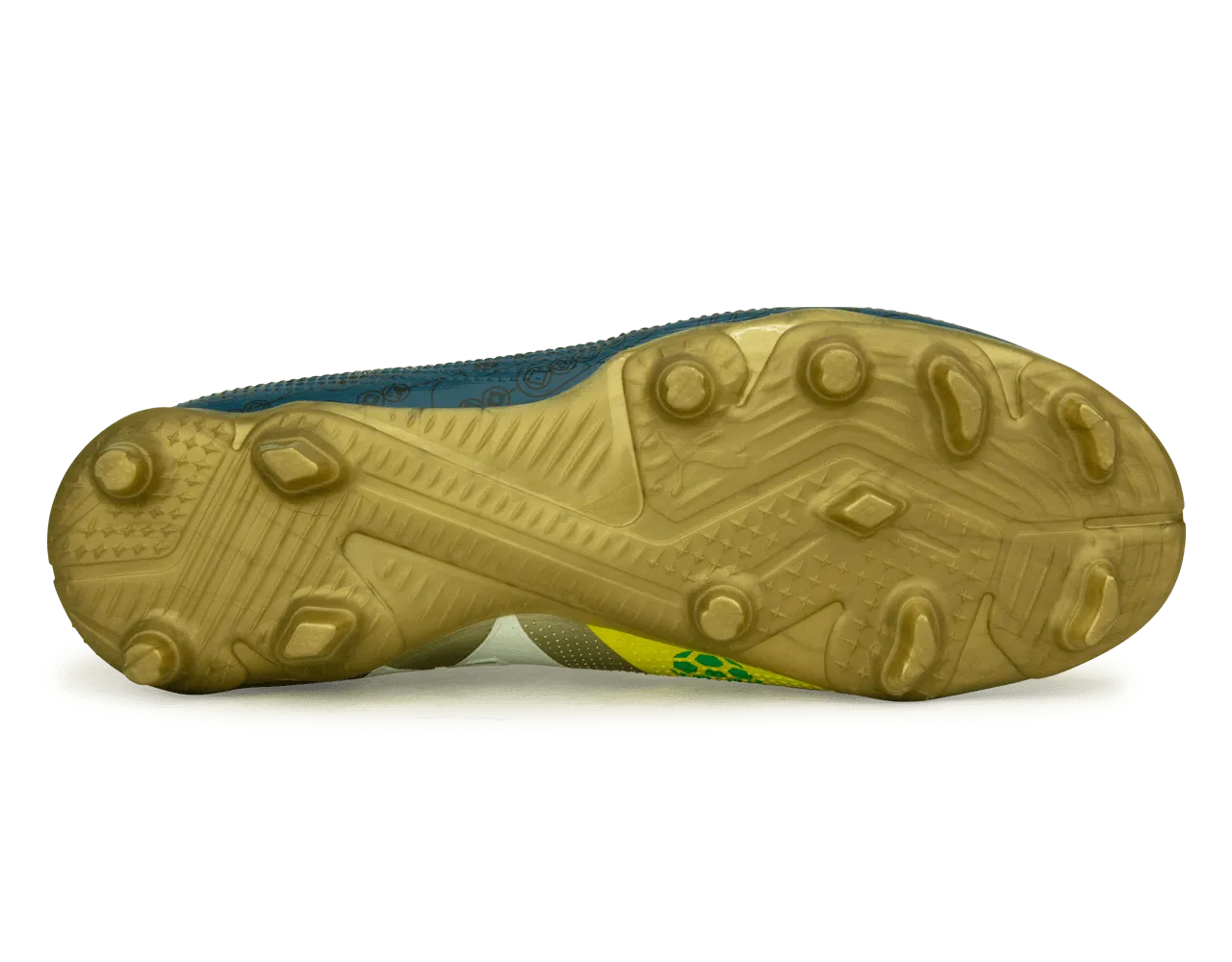PUMA x Neymar JR Kids Future 7 Match BNA FG/AG Blue/Yellow/Green Gold