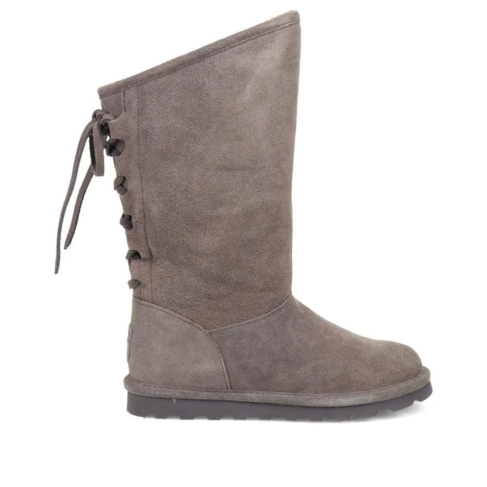 Rear-Laced Calf-Length Boots - EDNB40064 / 326 905