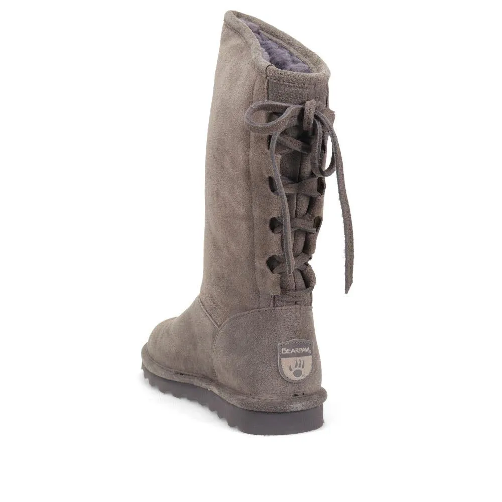 Rear-Laced Calf-Length Boots - EDNB40064 / 326 905