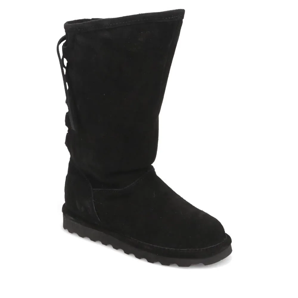 Rear-Laced Calf-Length Boots - EDNB40064 / 326 905