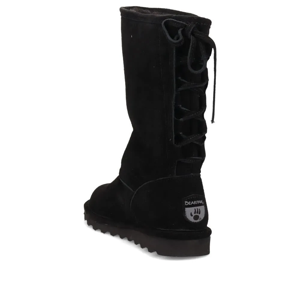 Rear-Laced Calf-Length Boots - EDNB40064 / 326 905