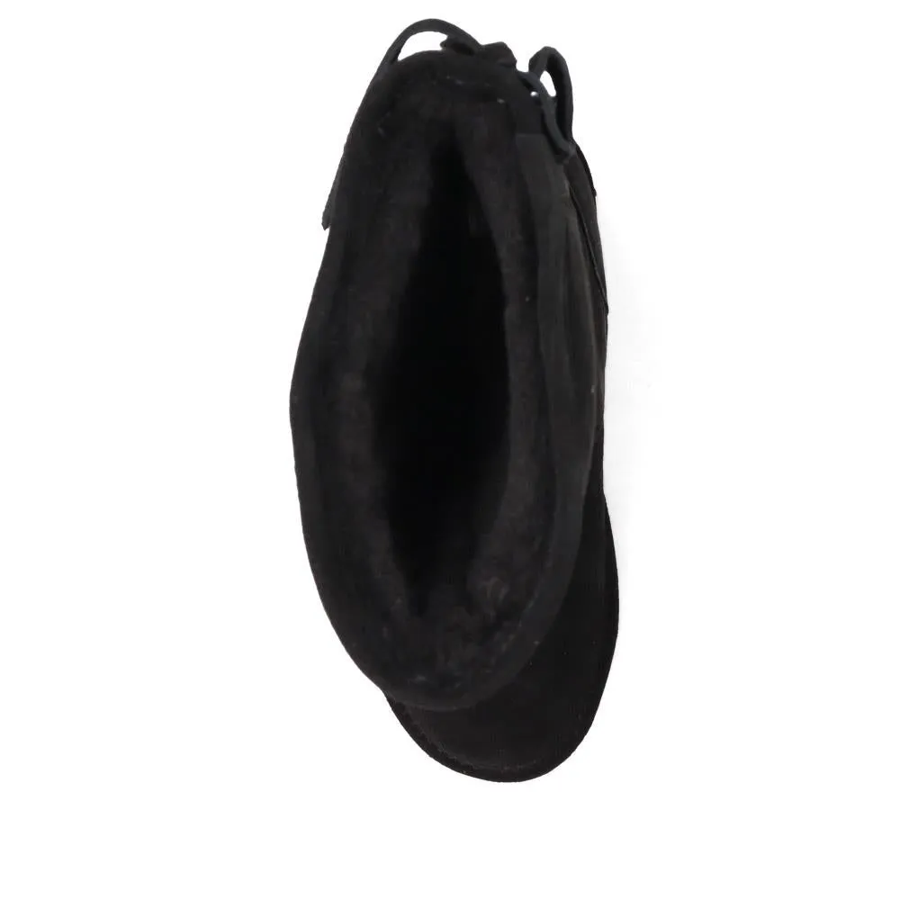 Rear-Laced Calf-Length Boots - EDNB40064 / 326 905
