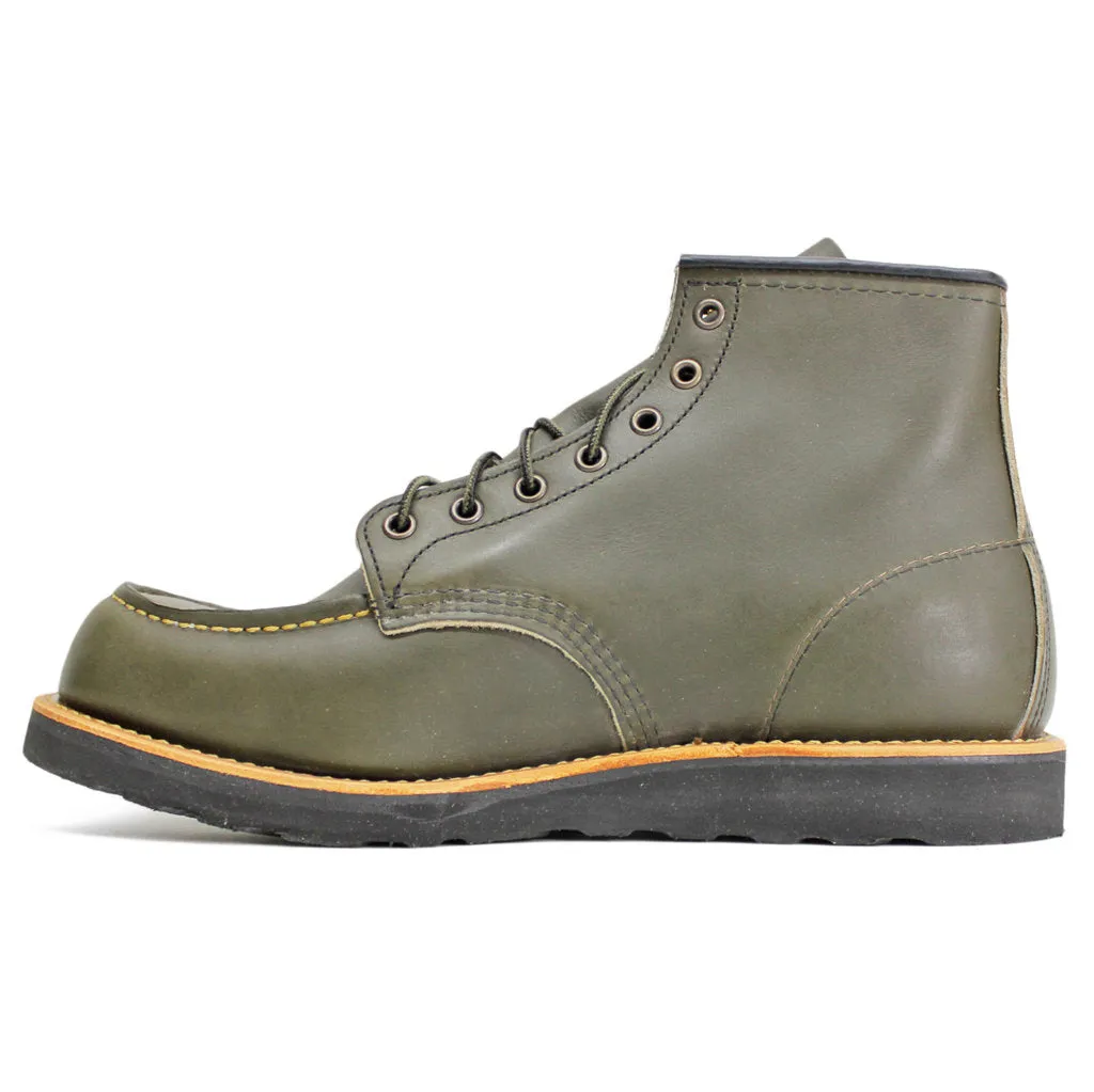 Red Wing Heritage Full Grain Leather 6 Inch Classic Men's Moc Toe Boots