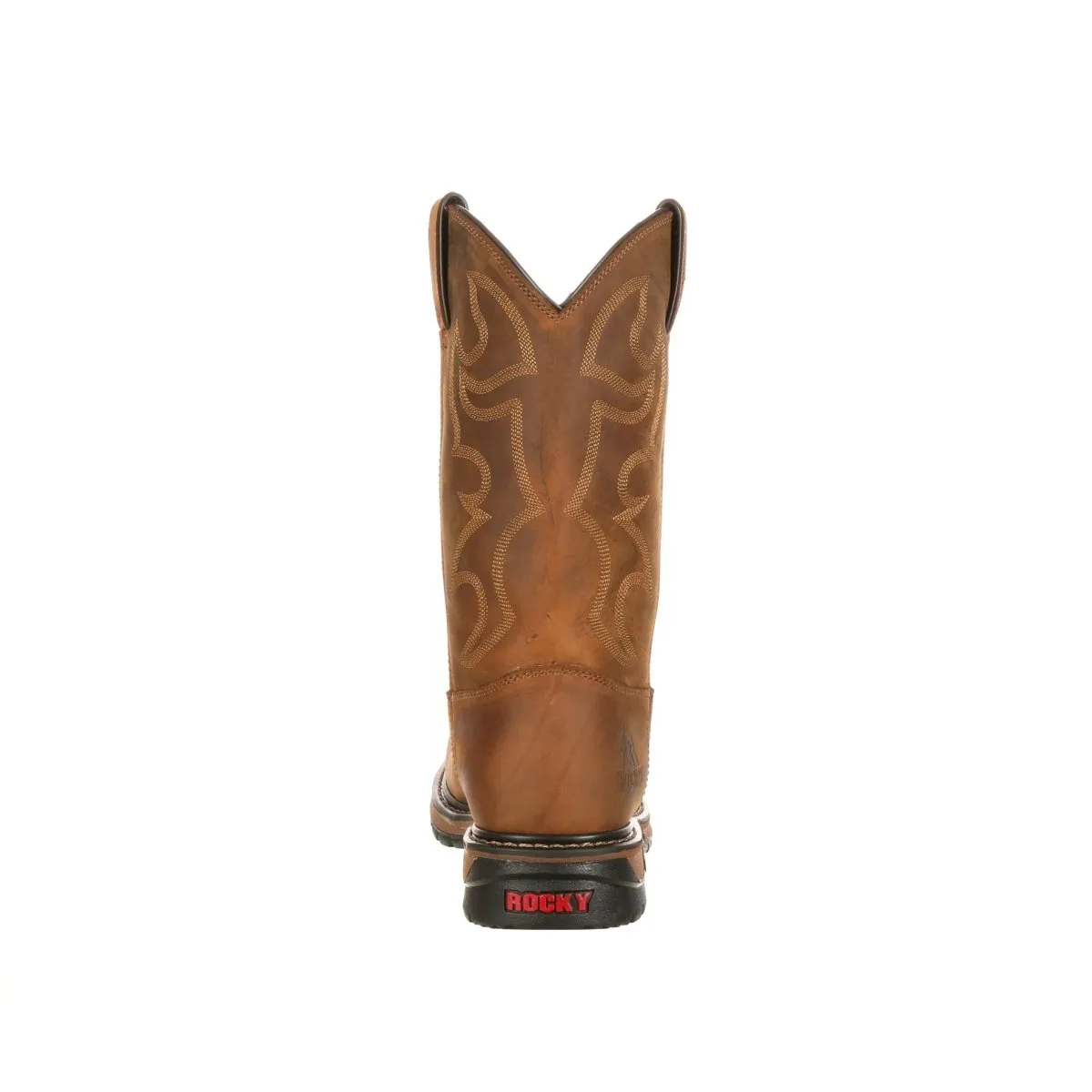 Rocky Original Ride Branson Men's Steel Toe Waterproof Western Boots Fq0002809 In Brown