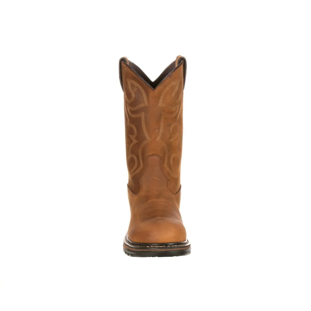 Rocky Original Ride Branson Men's Steel Toe Waterproof Western Boots Fq0002809 In Brown