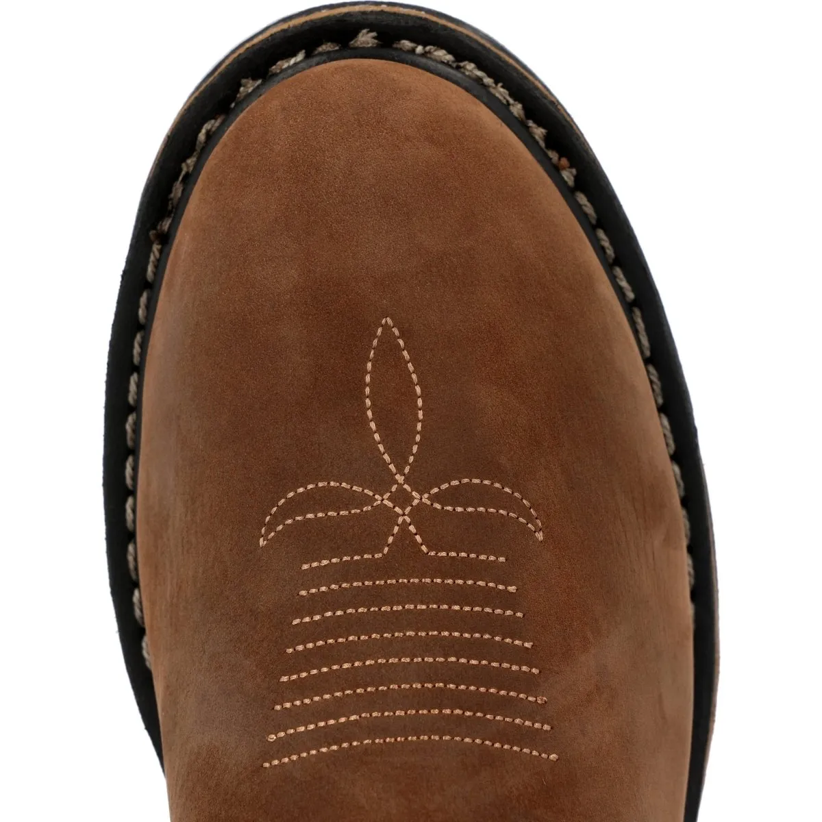 Rocky Original Ride Men's Steel Toe Western Work Boots Rkw0419 In Brown