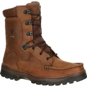 Rocky Outback Men's Gore-Tex Waterproof Soft Toe Work Boots Fq0008729 In Brown